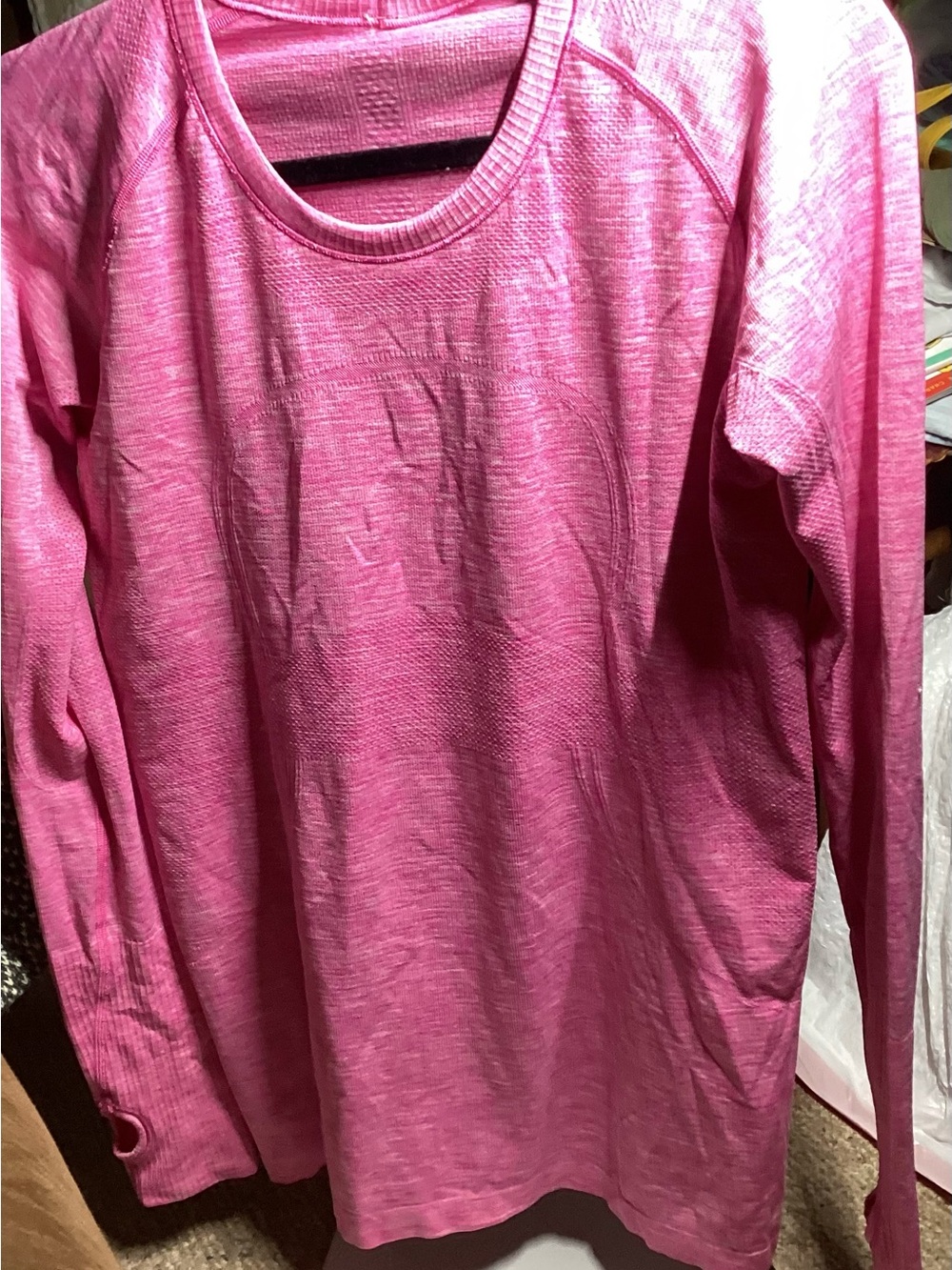 lululemon athletica Long Sleeve Tee in Pink